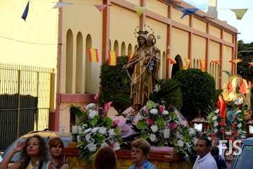 Procesión religiosa por las calles de El Ejido (Foto Francisco Javier Santana)